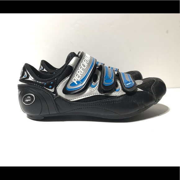 Performance Bicycle Azzuri Road Bike Cycling Shoes 3 Strap 8 8.5 - Picture 5 of 10